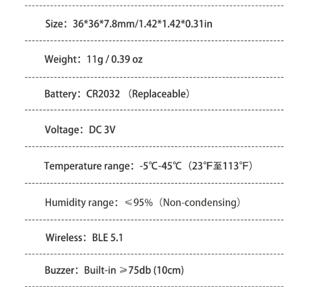 Bluetooth Item Tracker for Apple Find My Devices