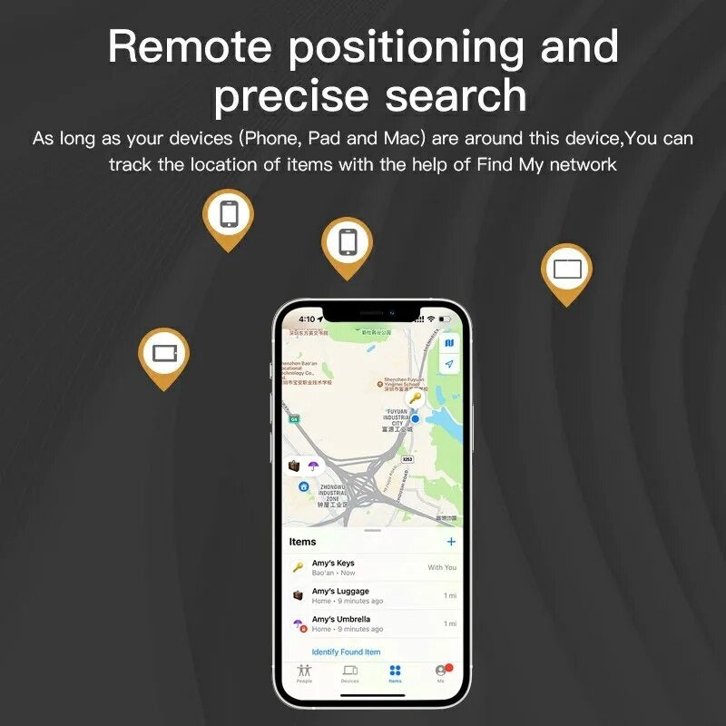 Bluetooth Item Tracker for Apple Find My Devices