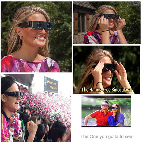 Hands-Free Wearable Binoculars for Concerts, Sports & Outdoor Adventures