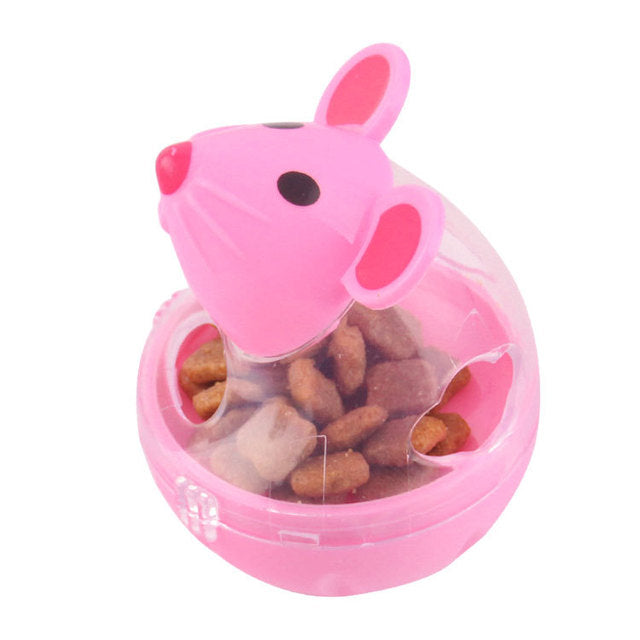 Interactive Cat Treat Dispenser Ball – Slow Feeder Tumbler Toy