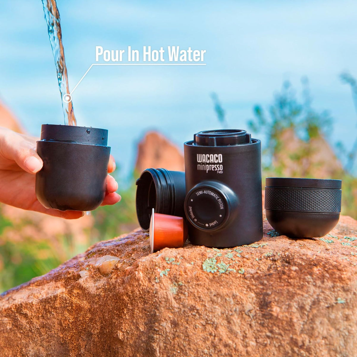 WACACO Minipresso NS – Portable Espresso Machine for Nespresso Capsules