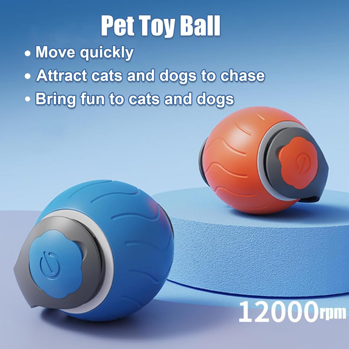 Interactive Rolling Cat Ball Toy – USB Rechargeable
