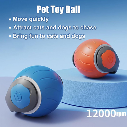 Interactive Rolling Cat Ball Toy – USB Rechargeable