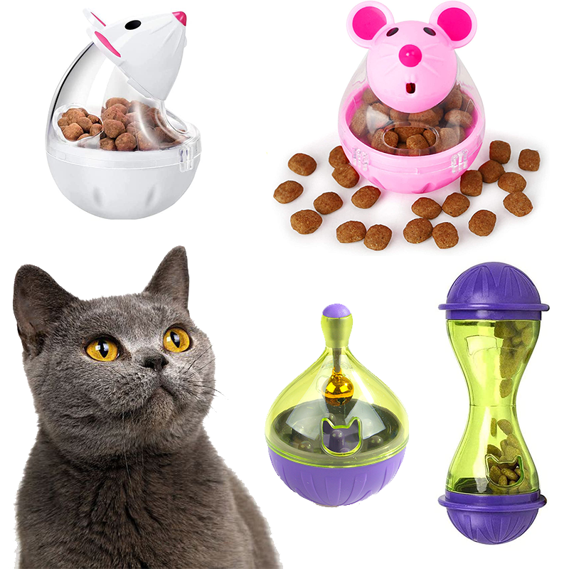 Interactive Cat Treat Dispenser Ball – Slow Feeder Tumbler Toy