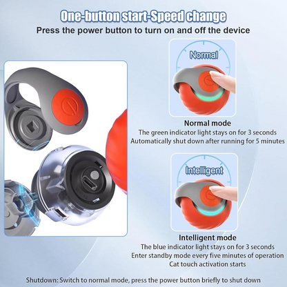 Interactive Rolling Cat Ball Toy – USB Rechargeable