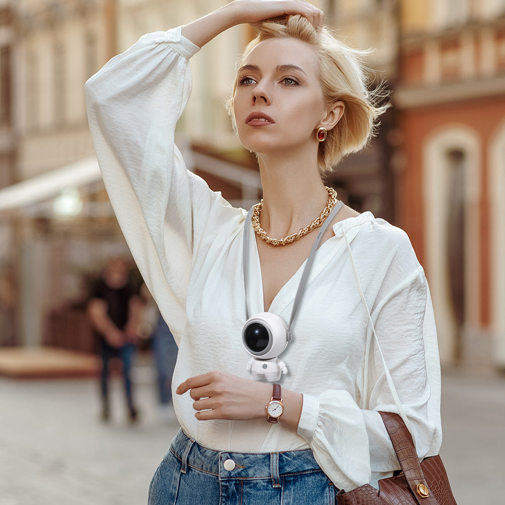 Portable Neck Fan – Hands-Free Cooling with 3 Speeds