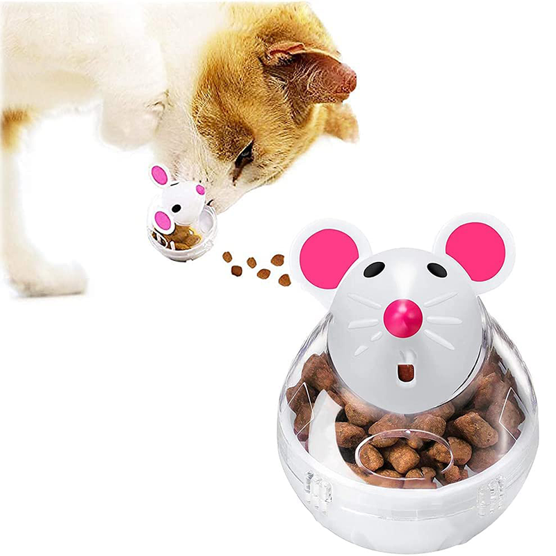 Interactive Cat Treat Dispenser Ball – Slow Feeder Tumbler Toy