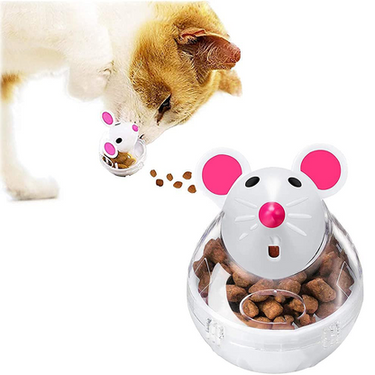 Interactive Cat Treat Dispenser Ball – Slow Feeder Tumbler Toy