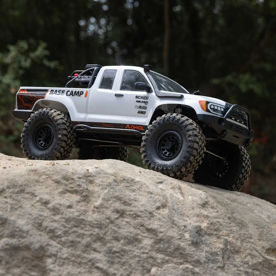 Axial SCX10 III Base Camp 1/10 RC Rock Crawler – 4X4 RTR, White