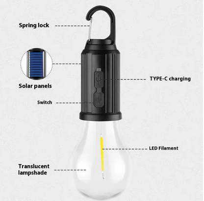 Solar Camping Lantern & Mosquito Zapper – Bug-Free Light in One