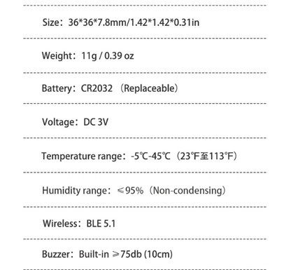 Bluetooth Item Tracker for Apple Find My Devices